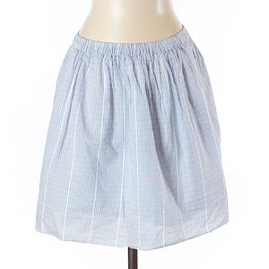 Blue and White Striped J. Crew Skirt
